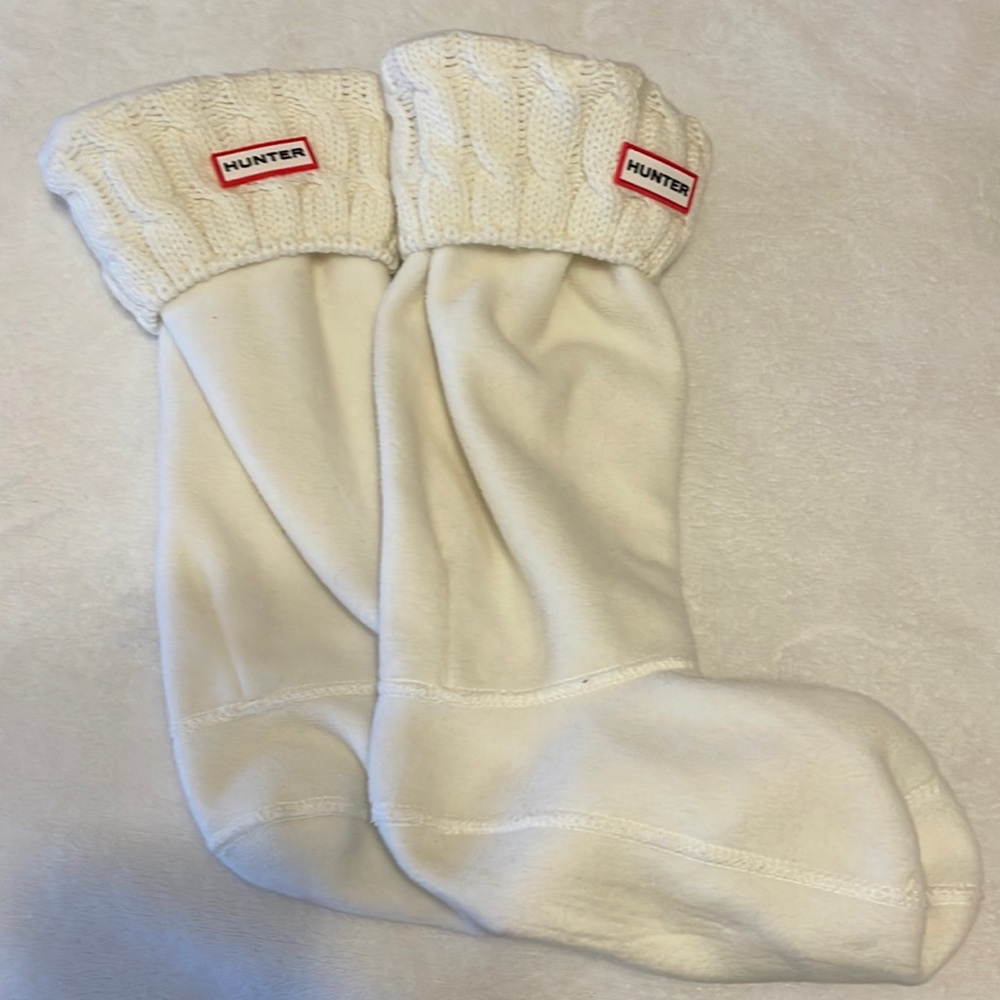 Hunter boot socks. Cable knit. Never worn